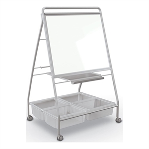 MooreCo TLC-2 Mobile Dry Erase Easel with Tubs
