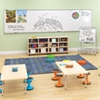 MooreCo TLC-2 Mobile Dry Erase Easel with Tubs