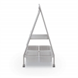 MooreCo TLC-2 Mobile Dry Erase Easel with Tubs