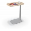 MooreCo Luly Tablet Side Table Beigewood Laminate 26Hx22Wx14D