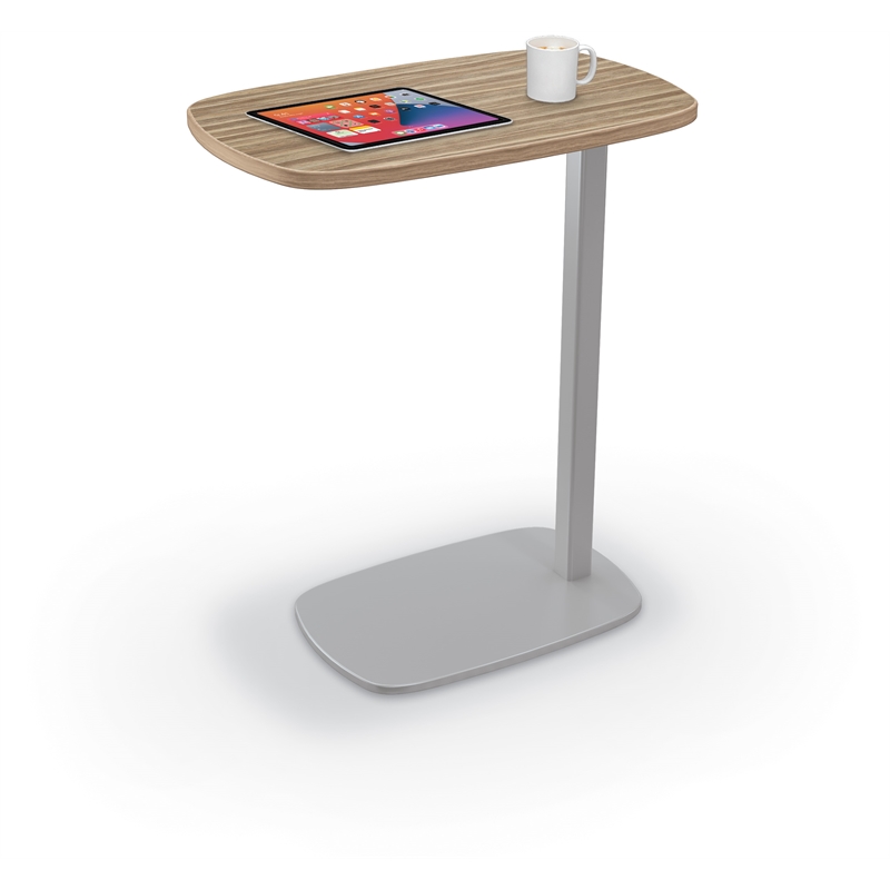 MooreCo Luly Tablet Side Table Buka Bark Laminate 26Hx22Wx14D