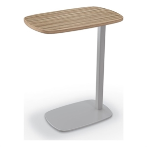 MooreCo Luly Tablet Side Table Buka Bark Laminate 26Hx22Wx14D
