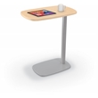 MooreCo Luly Tablet Side Table Fusion Maple Laminate 26Hx22Wx14D