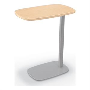 MooreCo Luly Tablet Side Table Fusion Maple Laminate 26Hx22Wx14D