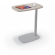 MooreCo Luly Tablet Side Table Grey Elm Laminate 26Hx22Wx14D