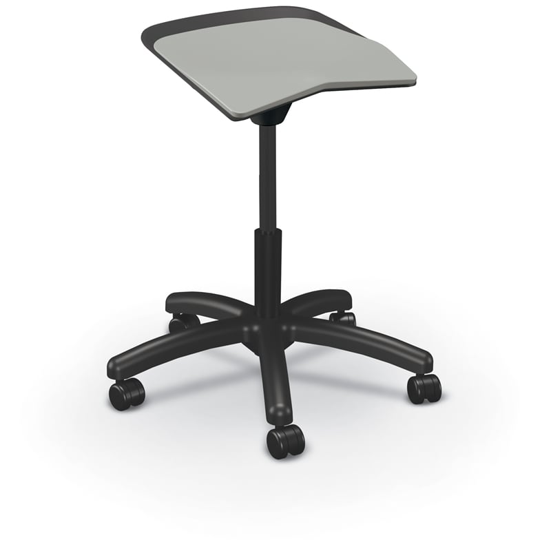 MooreCo Elate Backless Task Stool Grey Foam Seat