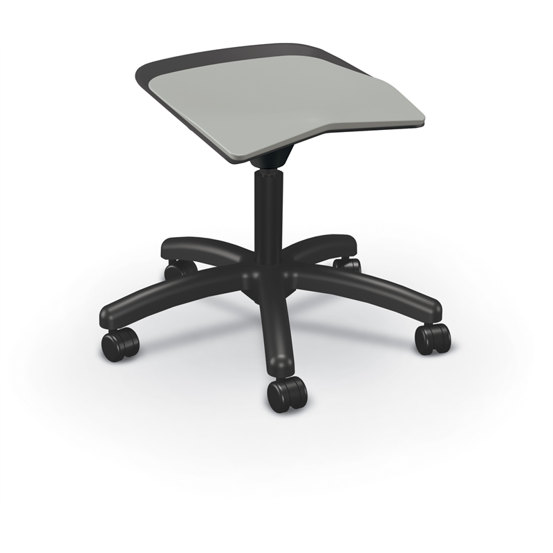 MooreCo Elate Backless Task Stool Grey Foam Seat