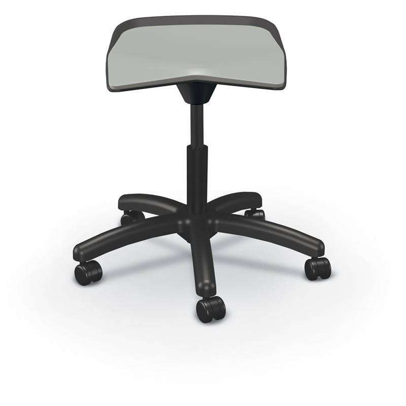 MooreCo Elate Backless Task Stool Grey Foam Seat