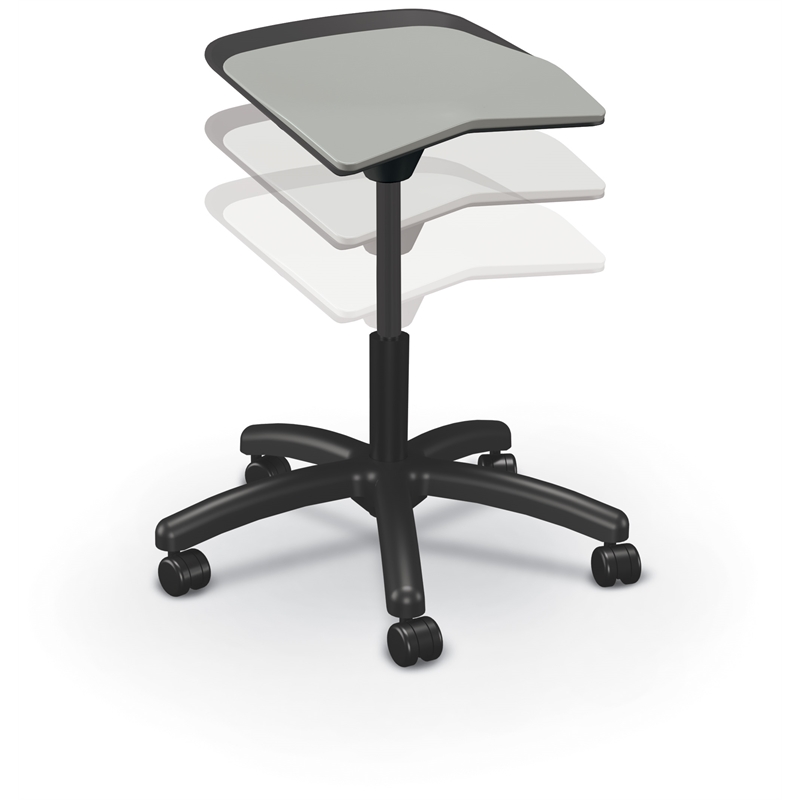 MooreCo Elate Backless Task Stool Grey Foam Seat