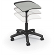 MooreCo Elate Backless Task Stool Grey Foam Seat