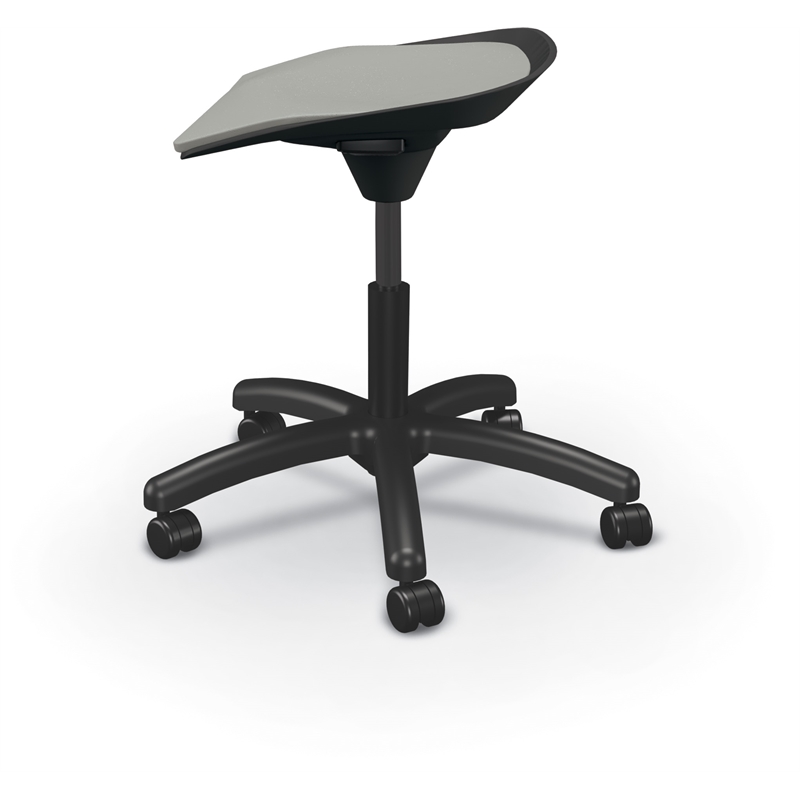 MooreCo Elate Backless Task Stool Grey Foam Seat