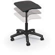 MooreCo Elate Backless Task Stool Black Foam Seat