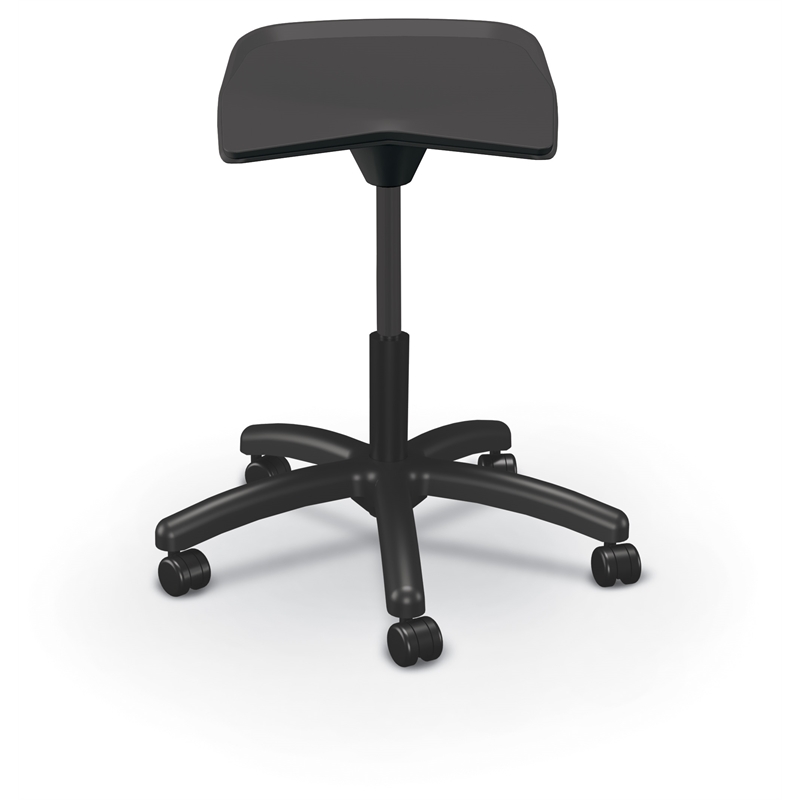 MooreCo Elate Backless Task Stool Black Foam Seat