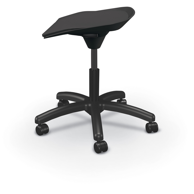 MooreCo Elate Backless Task Stool Black Foam Seat