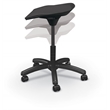 MooreCo Elate Backless Task Stool Black Foam Seat
