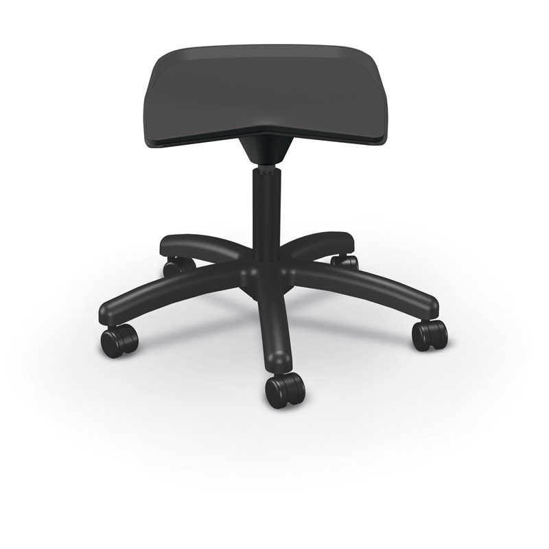 MooreCo Elate Backless Task Stool Black Foam Seat