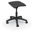 MooreCo Elate Backless Task Stool Black Foam Seat