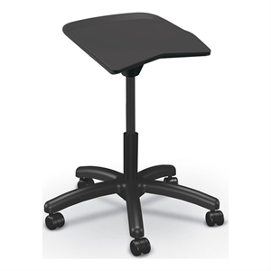 MooreCo Elate Backless Task Stool Black Foam Seat