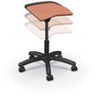 MooreCo Elate Backless Task Stool Cayenne Foam Seat