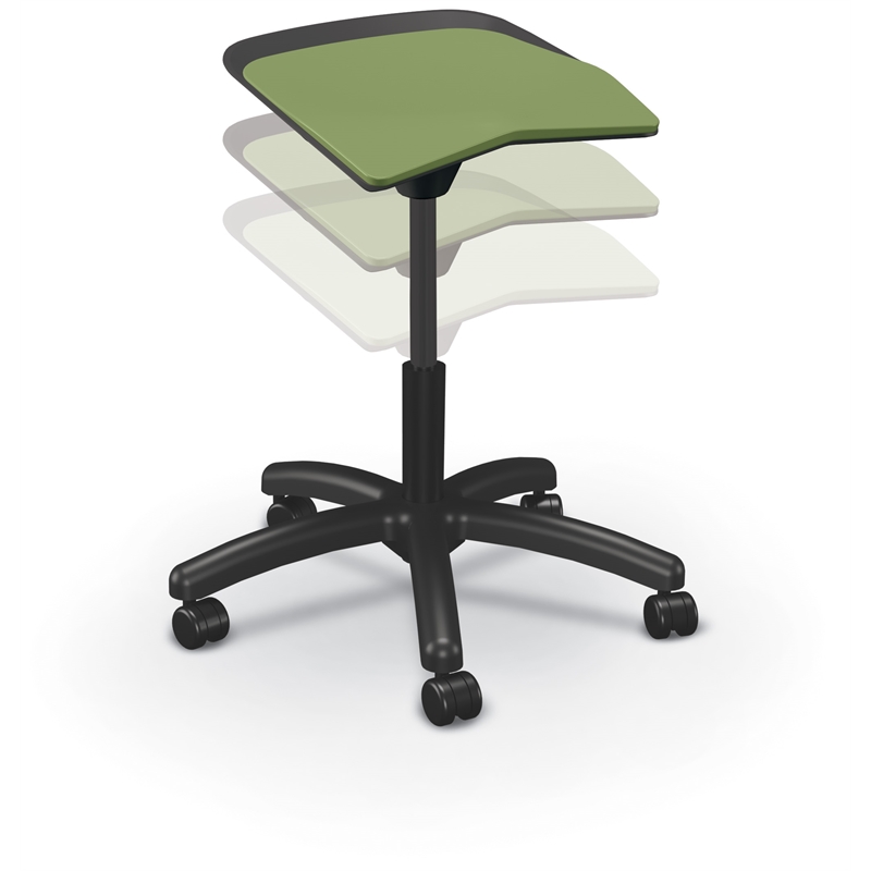 MooreCo Elate Backless Task Stool Moss Foam Seat