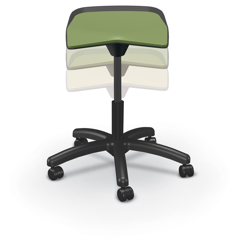 MooreCo Elate Backless Task Stool Moss Foam Seat