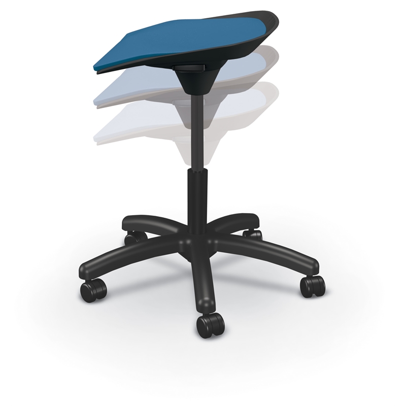 MooreCo Elate Backless Task Stool Endless Sea Foam Seat
