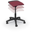 MooreCo Elate Backless Task Stool Maroon Foam Seat