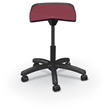 MooreCo Elate Backless Task Stool Maroon Foam Seat