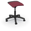 MooreCo Elate Backless Task Stool Maroon Foam Seat