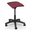 MooreCo Elate Backless Task Stool Maroon Foam Seat