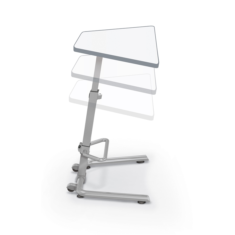 Up-Rite Adjustable Sit-to-Stand Desk Porcelain Steel Magnetic Dry Erase Top