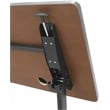 MooreCo Height Adjustable Flip Top Table 60x24 Sterling Ash Top Black Base
