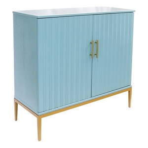 pasargad home edgar storage cabinet with 2 doors & gold metal handle