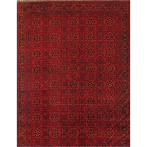 pasargad home yamoud hand-knotted lamb's wool area rug 9' 8