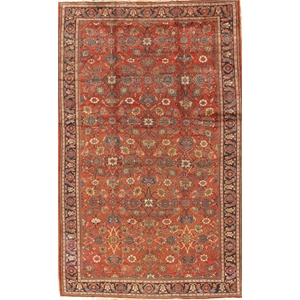pasargad home mahal hand-knotted lamb's wool area rug 10' 2