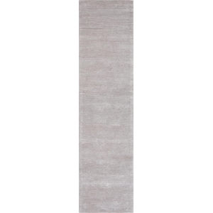 pasargad home edgy hand-tufted bamboo silk & wool runner- 2' 6