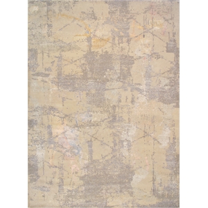 pasargad home modern hand-knotted silk & wool area rug10' 5