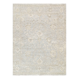 pasargad home oushak hand-knotted wool area rug 6' 1