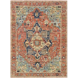 pasargad home serapi hand-knotted wool area rug 4'10