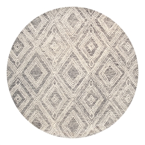 pasargad home modern hand-tufted wool area rug 6' 0