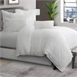 Michael Amini Addison 6-Piece Queen Linen Duvet Set in White