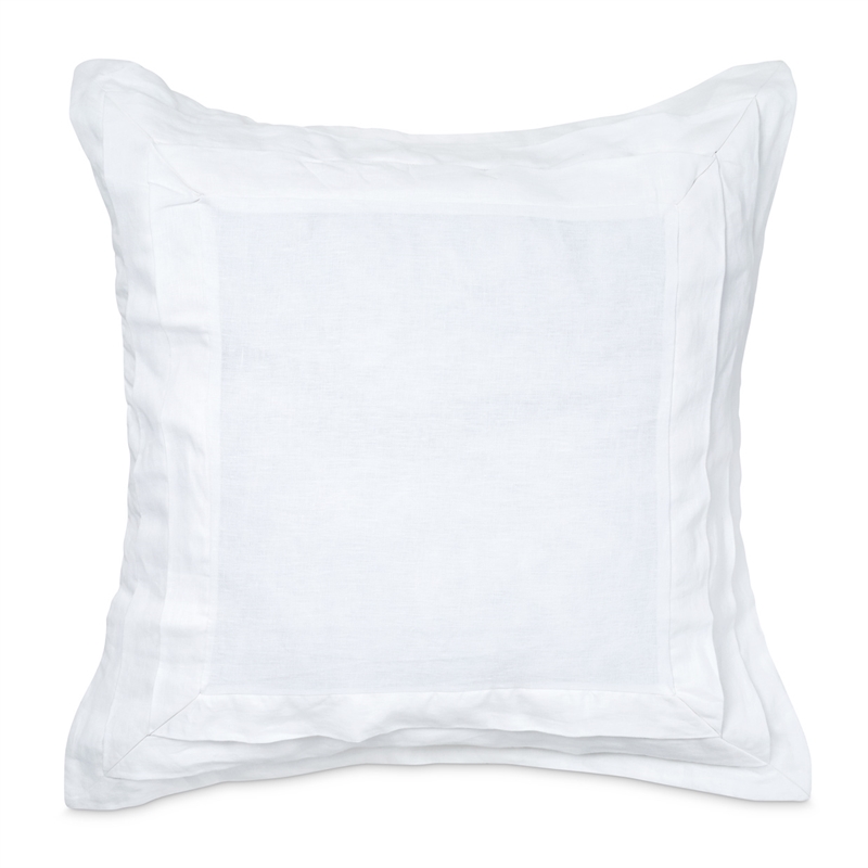 Michael Amini Addison 6-Piece Queen Linen Duvet Set in White