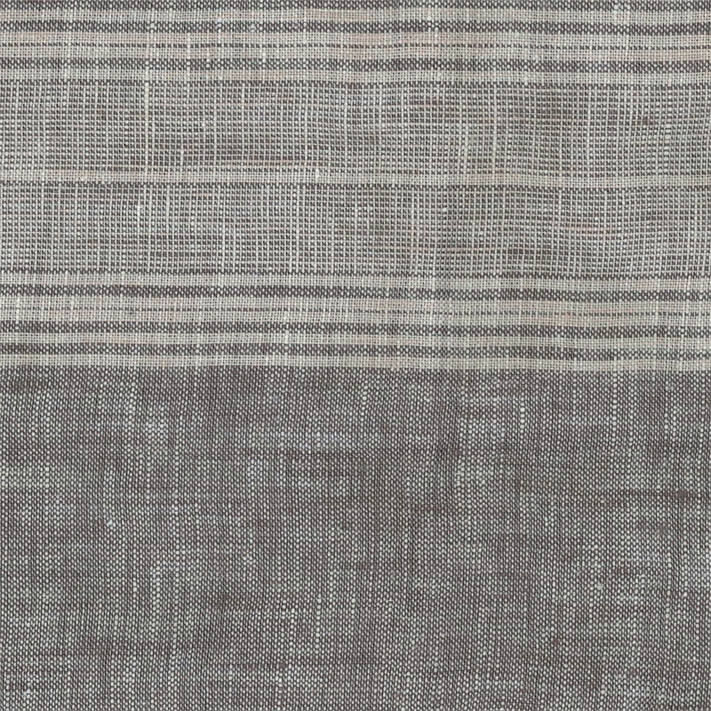 Michael Amini Albany 5-Piece Queen Cotton Linen Duvet Set in Gray