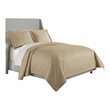 Michael Amini Alton 3-Piece King Fabric Coverlet Set in Gold