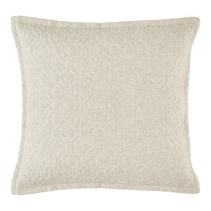 Michael Amini Taylor 26&quot Square Linen Blend Euro Sham - Natural