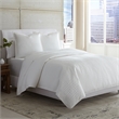 Michael Amini Ashworth 3-Piece Queen Cotton Duvet Set in White