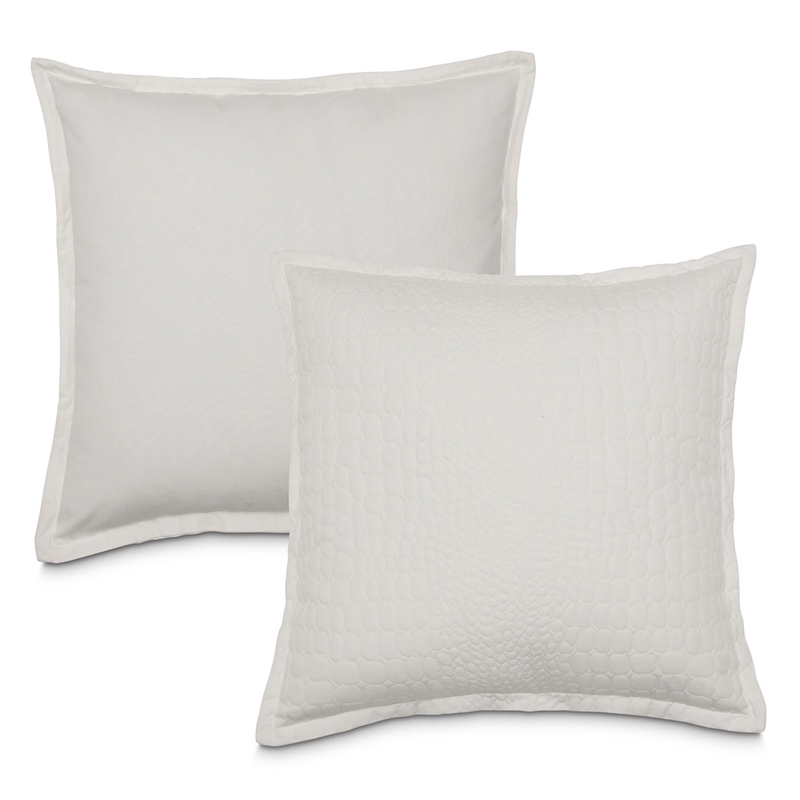 Michael Amini Ashworth 3-Piece Queen Cotton Duvet Set in White