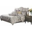 Michael Amini Assisi 10-Piece King Comforter Set in Platinum Silver
