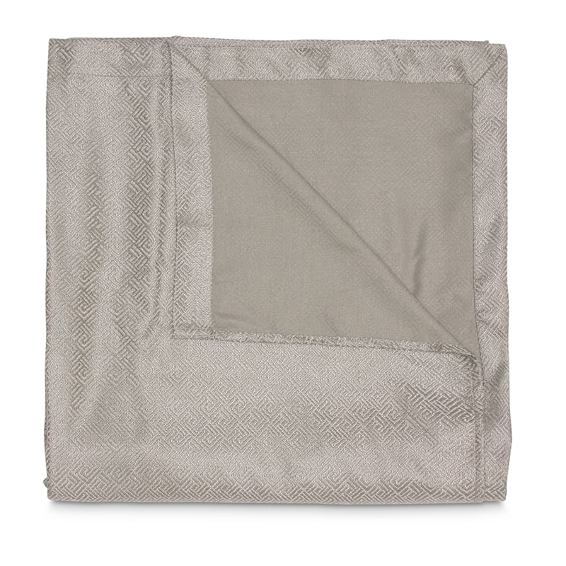 Michael Amini Port Orleans 3-piece Fabric Coverlet Set with Queen Throw in Gray