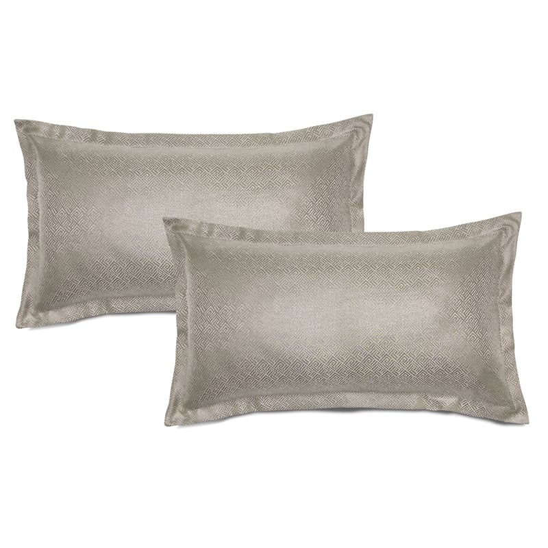 Michael Amini Port Orleans 3-piece Fabric Coverlet Set with Queen Throw in Gray